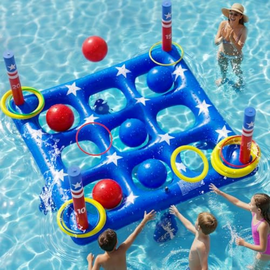 Tic Tac Toe Giant - Pool Party Toys Games Set -