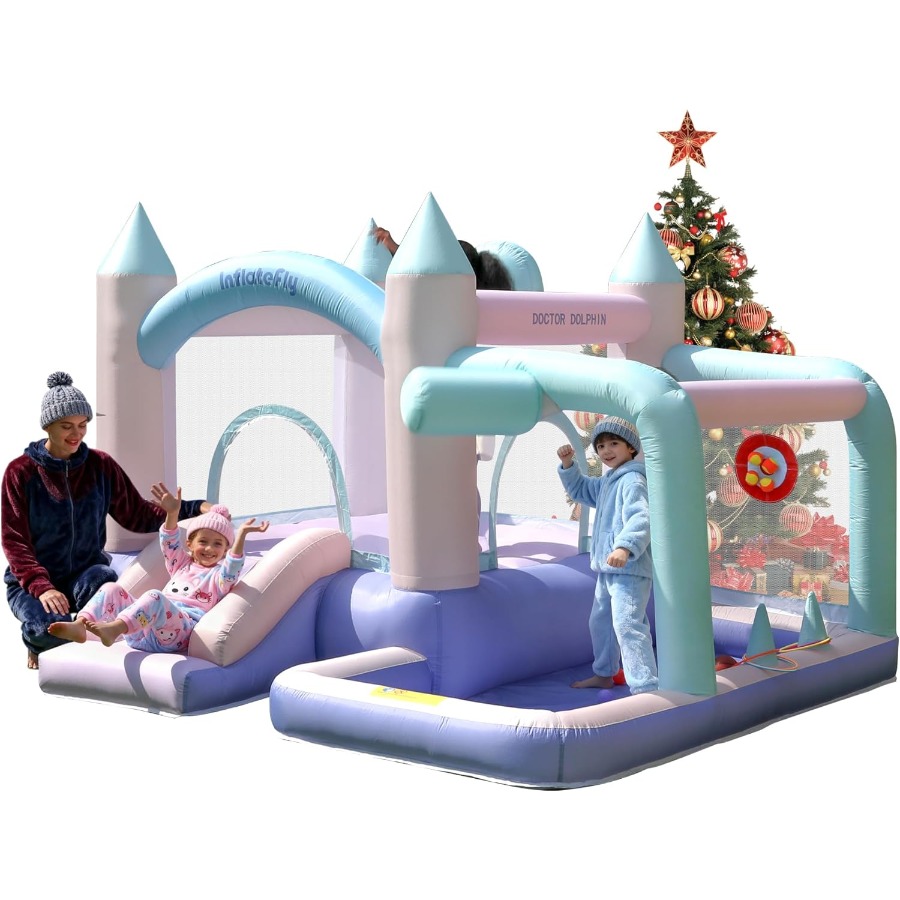 Party Games Indoor - Inflatable Bounce House Slide Bouncy Castle