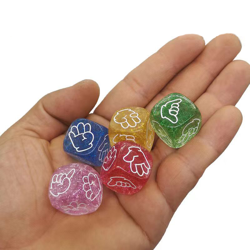 Party Games Juegos De Mesa - 5PCS Rock Paper Scissors Dice Finger