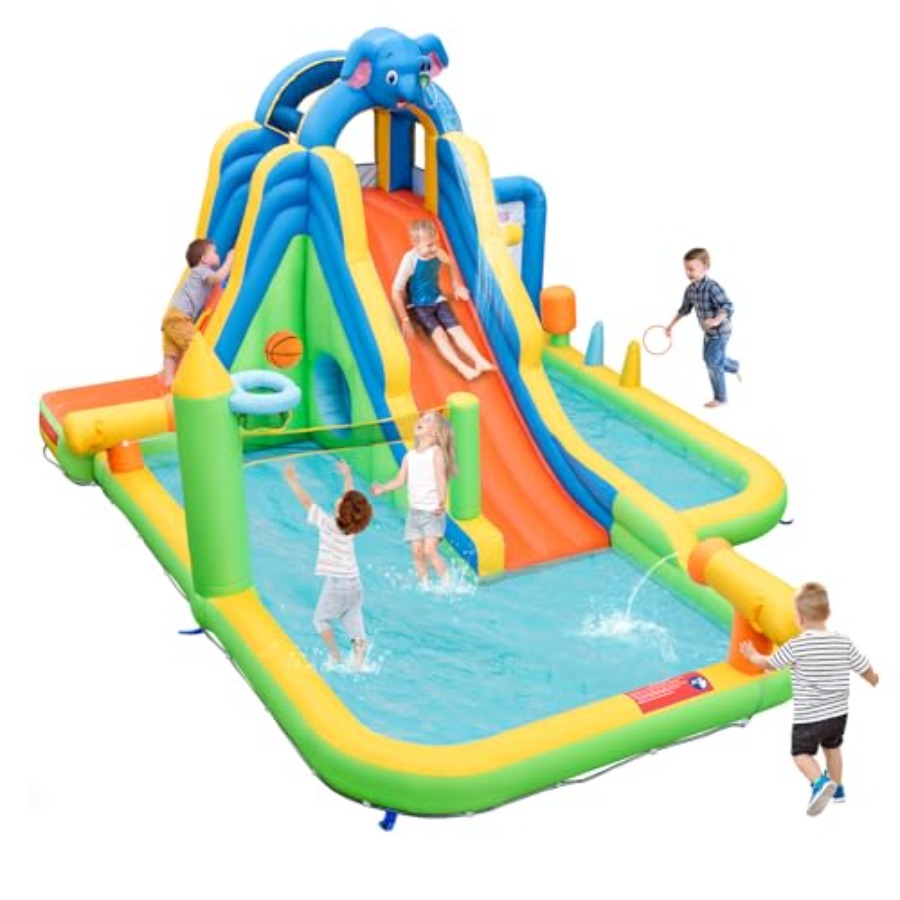 Tic Tac Toe Giant - Inflatable Water Slide 9-in-1 Giant Waterslide
