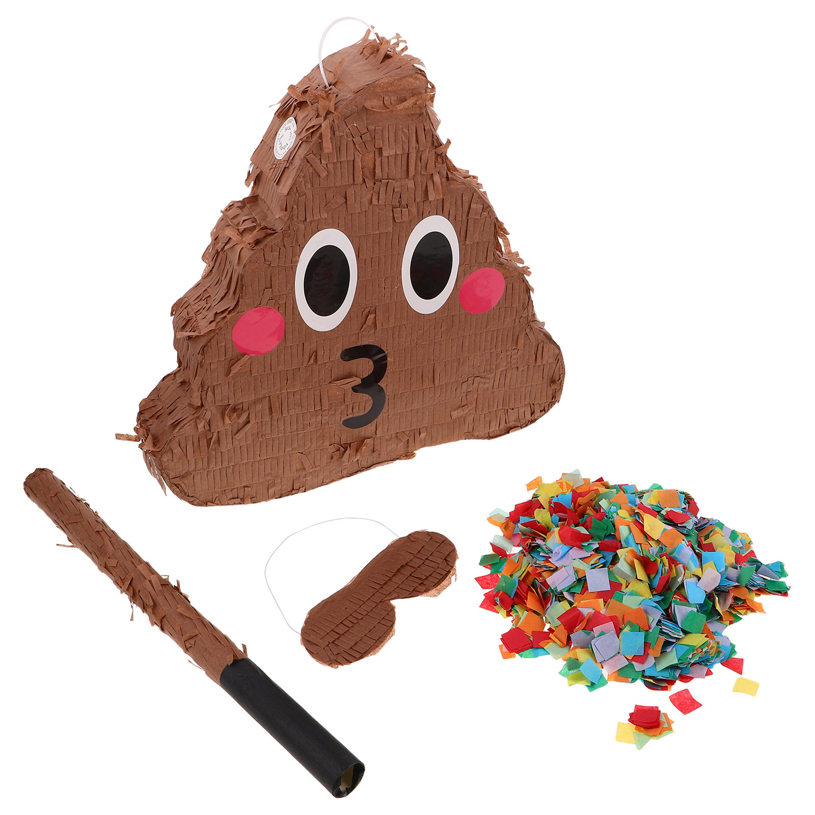 Party Games Indoor - 1Set Poop Themed Pinata Set for