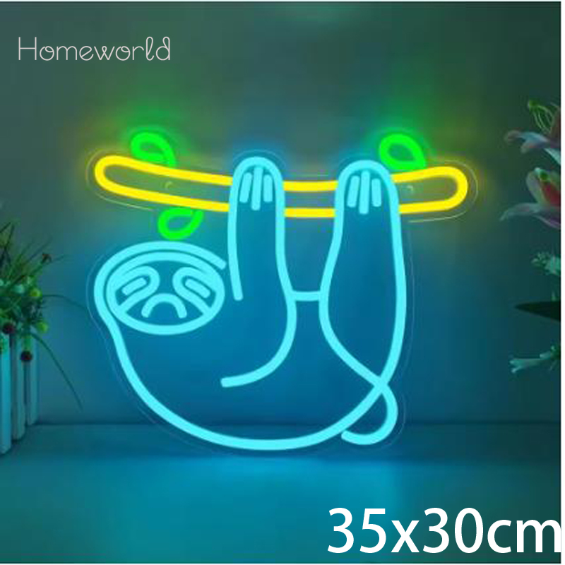 Sloth LED Neon Light sign  USB – обзор и цена Party Games Switch 1