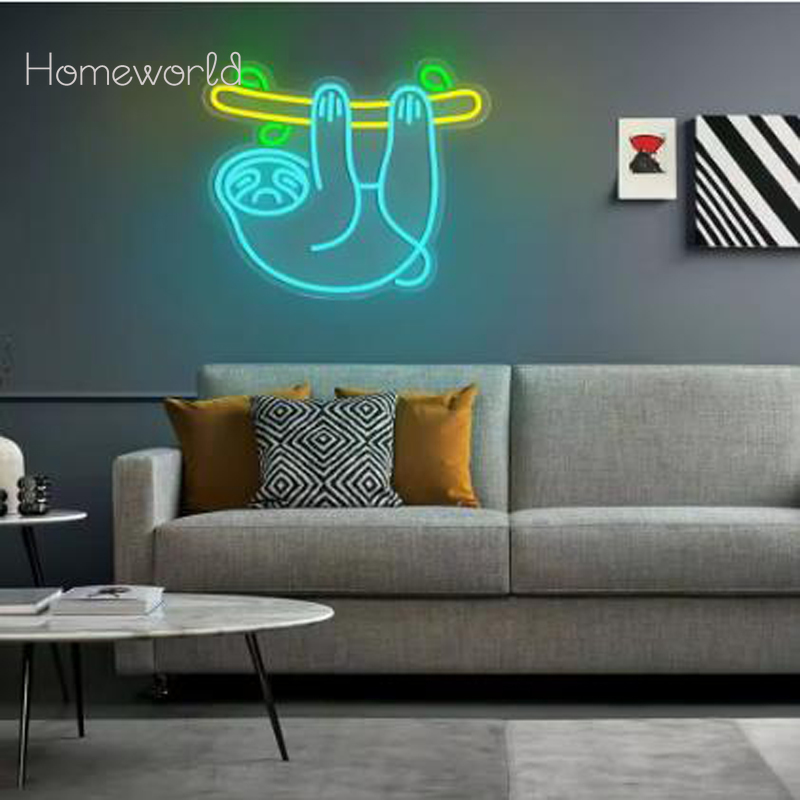 Sloth LED Neon Light sign  USB – обзор и цена Party Games Switch 1