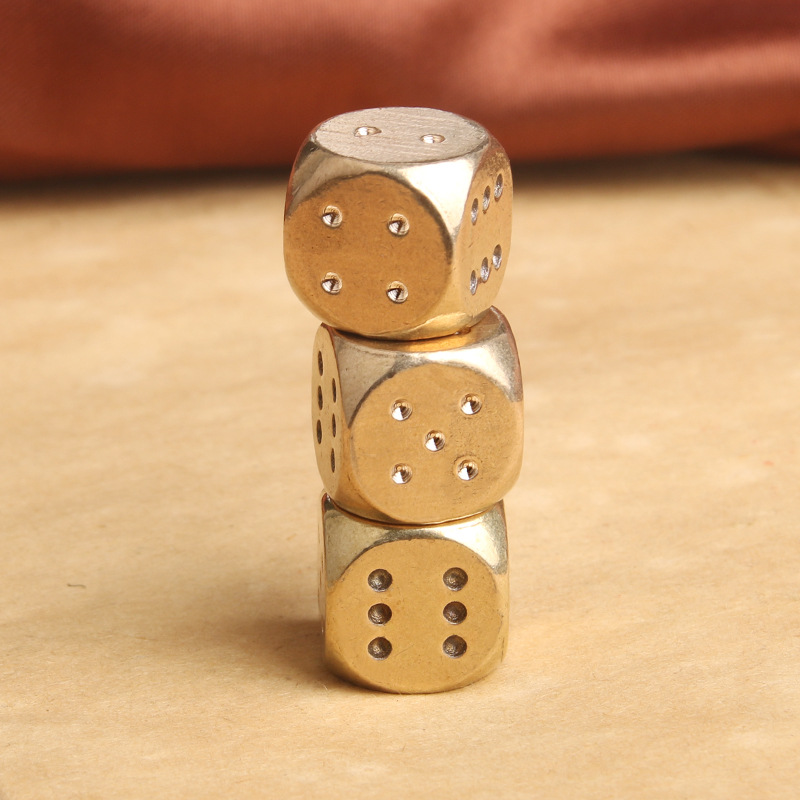 10/5PCS Brass Game Dice 15MM B – обзор и цена Party Games Juegos De Mesa