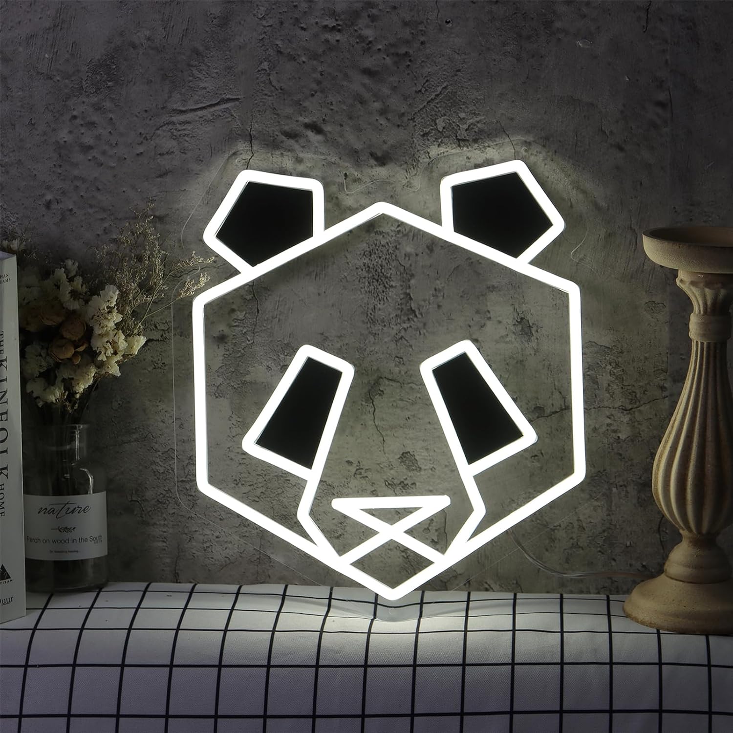Panda Neon Sign USB Dimmable L – обзор и цена Zoo Party Games