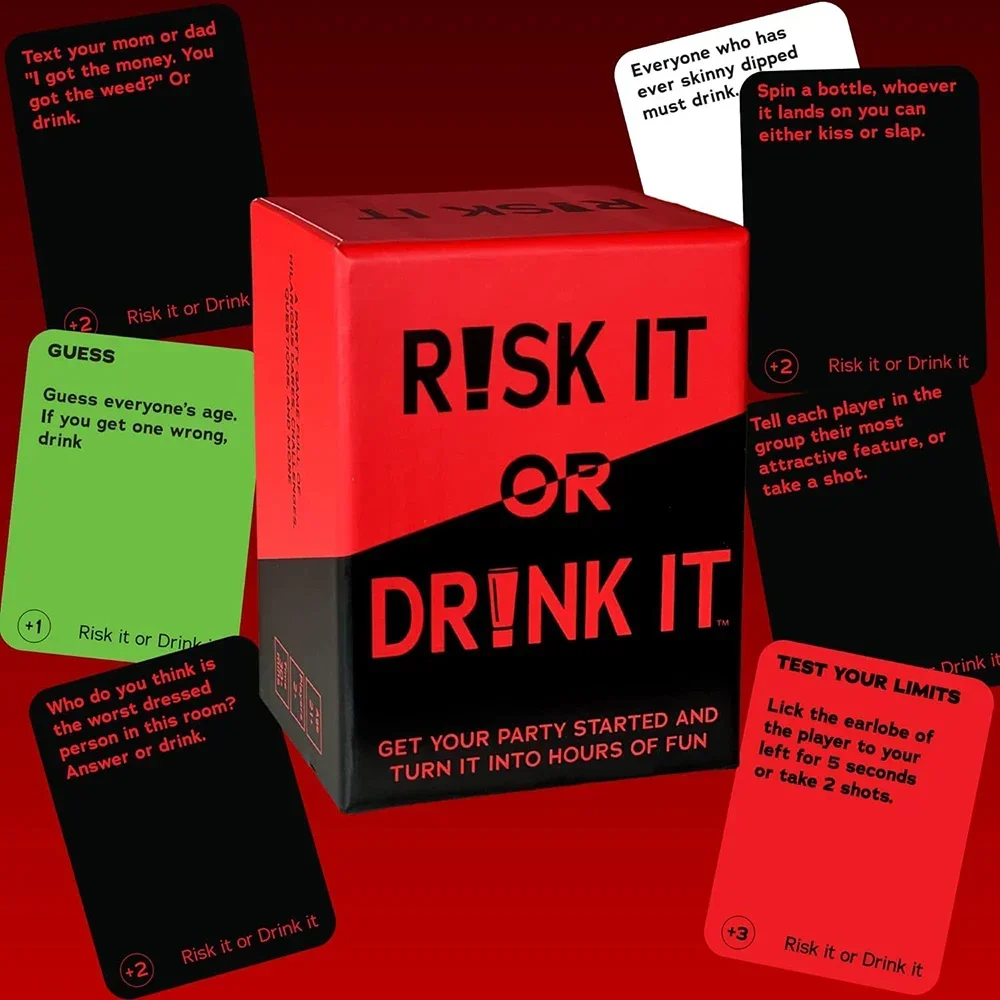 Risk It Or Drink It Fun Party  – обзор и цена Party Games Questions For Adults