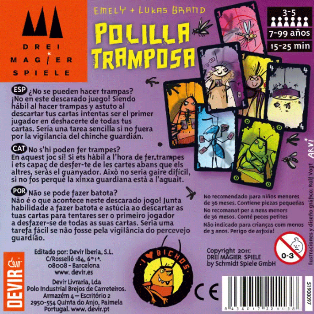 Cheating Moth Spanish Card Gam – обзор и цена Party Games Juegos De Mesa