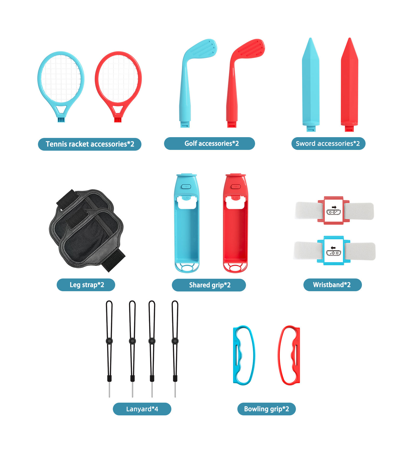 18 in 1 Accessories Kit for Sw – обзор и цена Party Games Nintendo Switch
