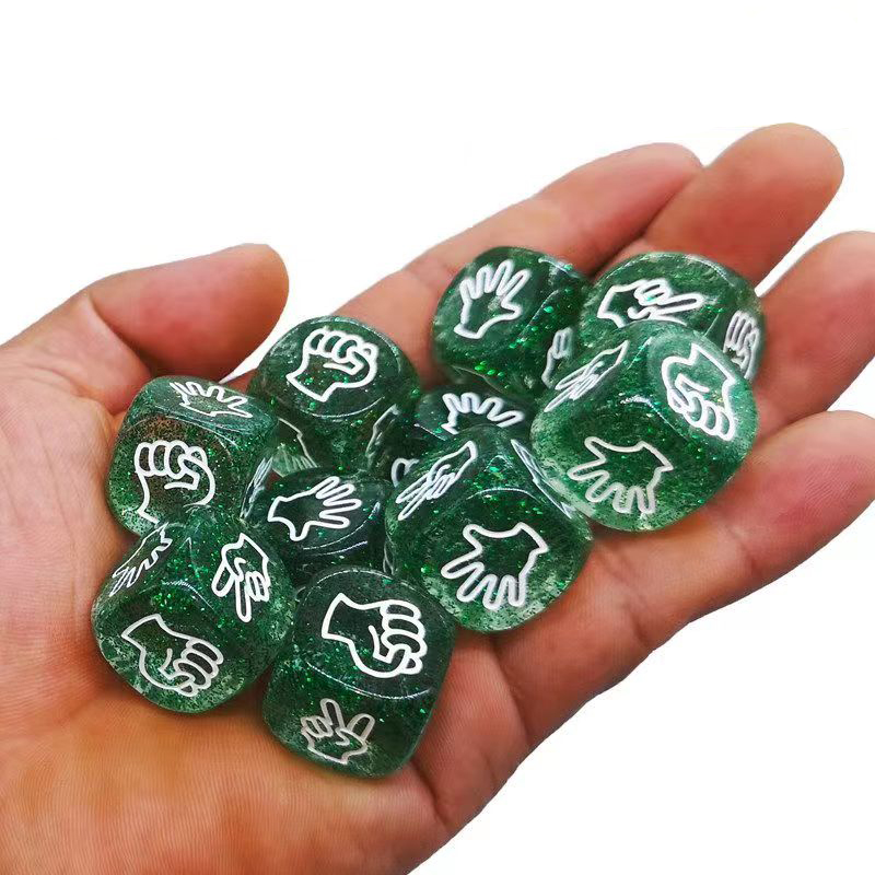 5PCS Rock Paper Scissors Dice  – обзор и цена Party Games Juegos De Mesa