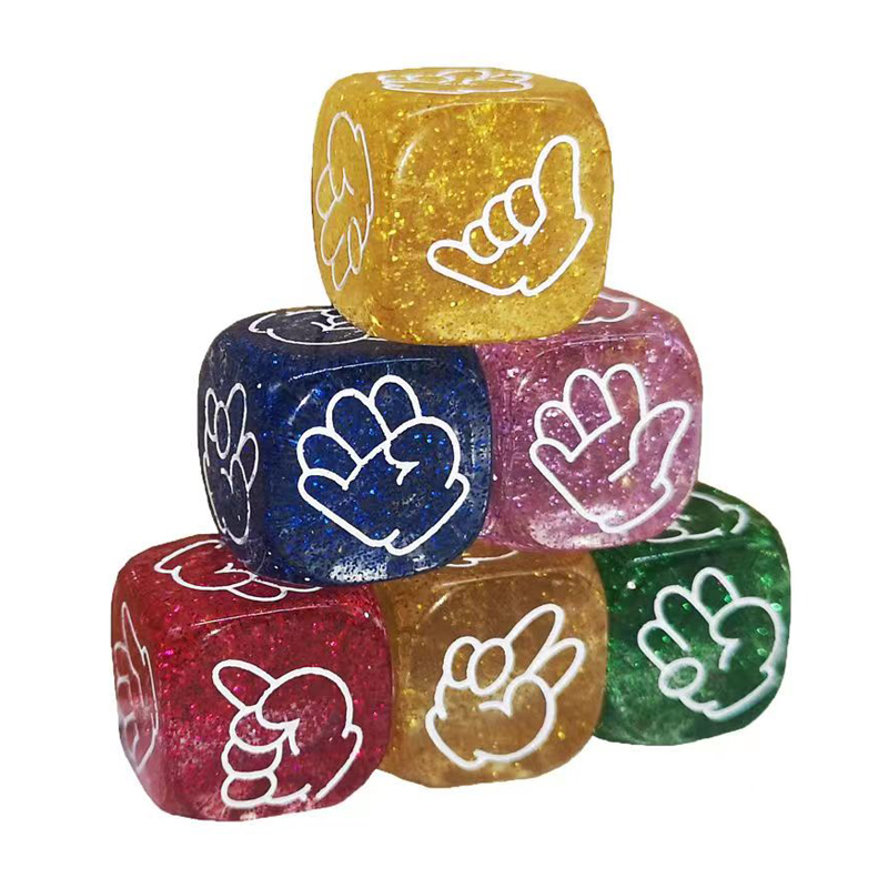 5PCS Rock Paper Scissors Dice  – обзор и цена Party Games Juegos De Mesa