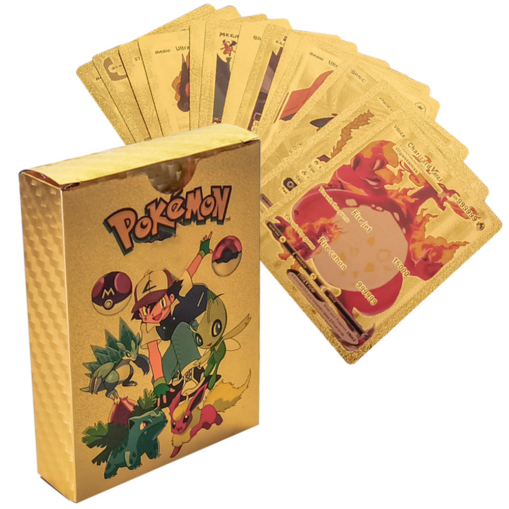 55PCS Pokemon Cards Vmax GX Go – обзор и цена Party Games Board Game