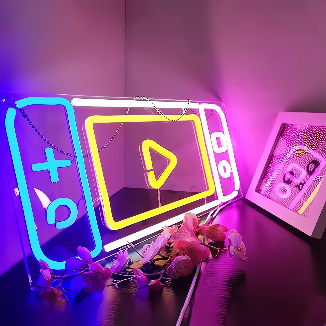 1 game switch neon sign, art w – обзор и цена Party Games Switch 1