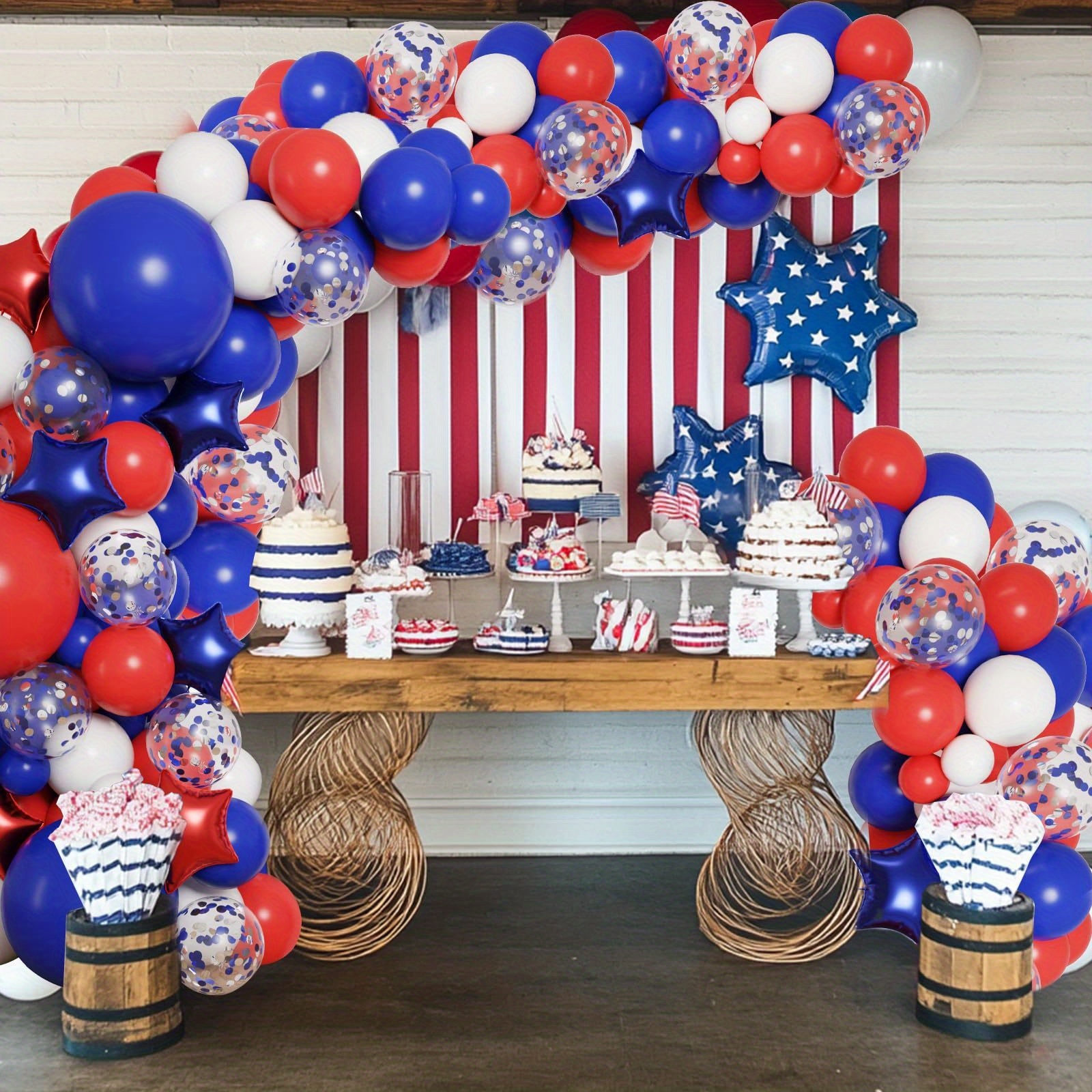 158pcs Red White Blue Patrioti – обзор и цена Party Games Easy