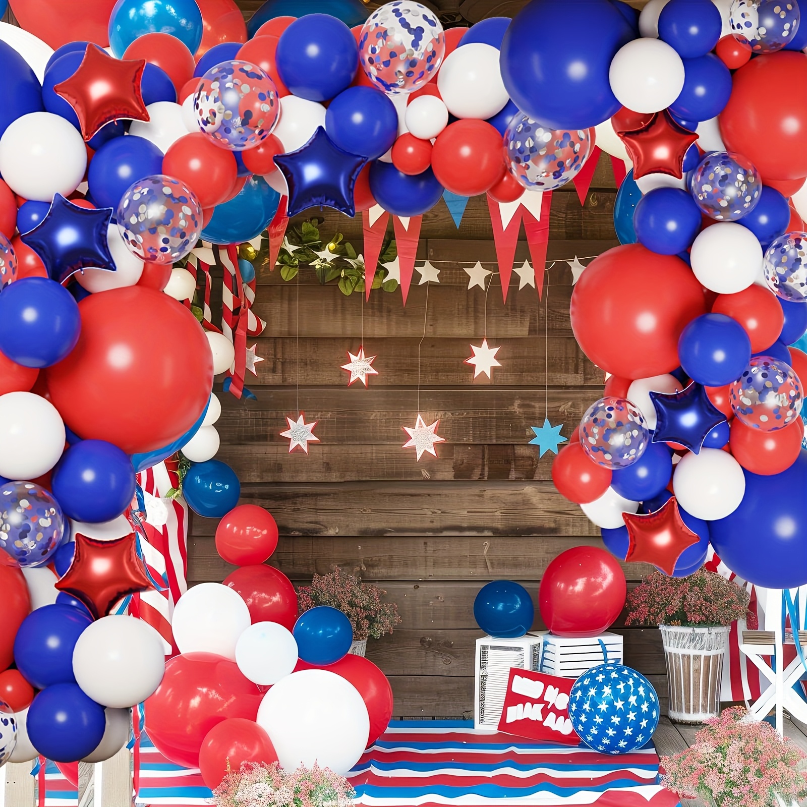 158pcs Red White Blue Patrioti – обзор и цена Party Games Easy