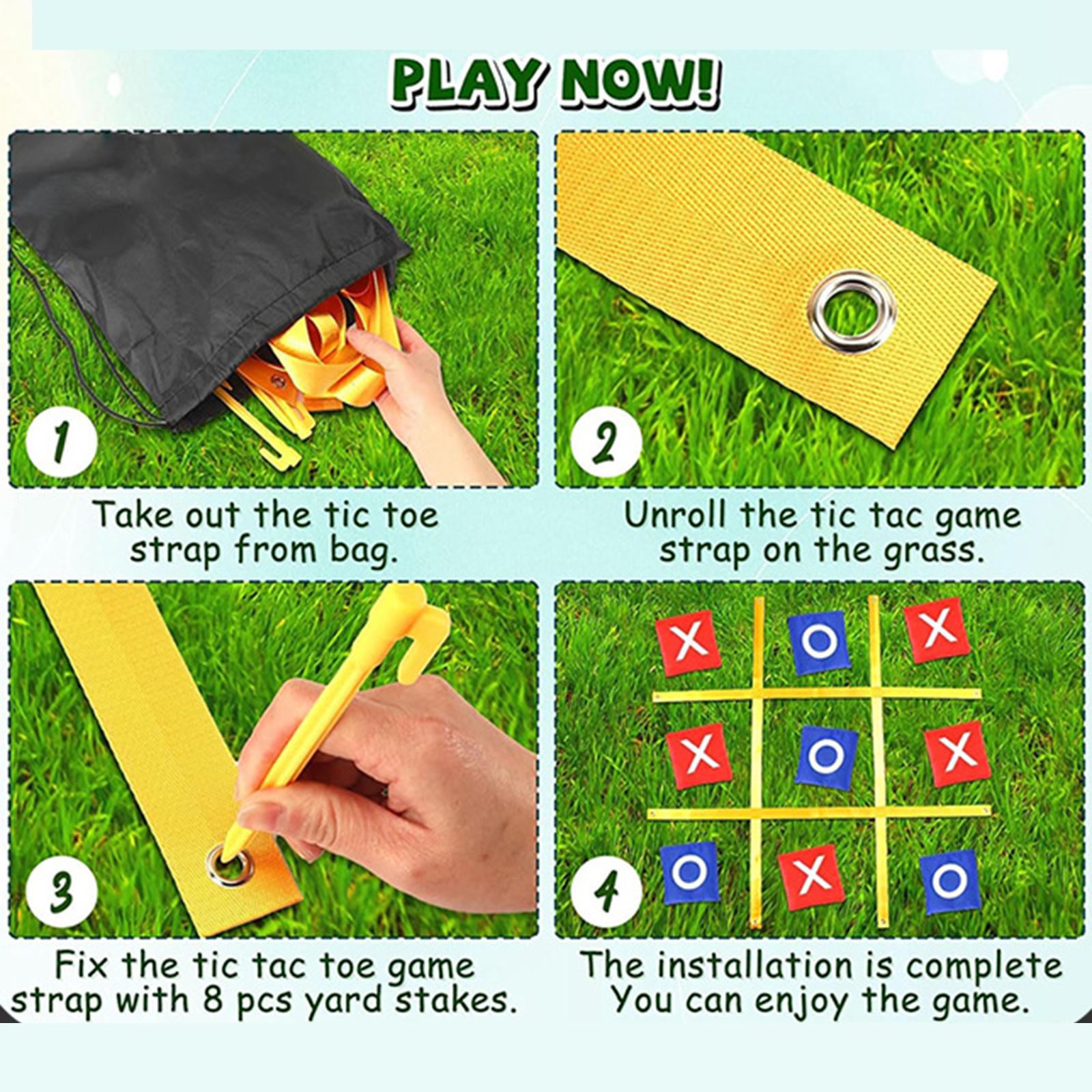 Giant Tic TAC Toe Outdoor Game – обзор и цена Tic Tac Toe Giant