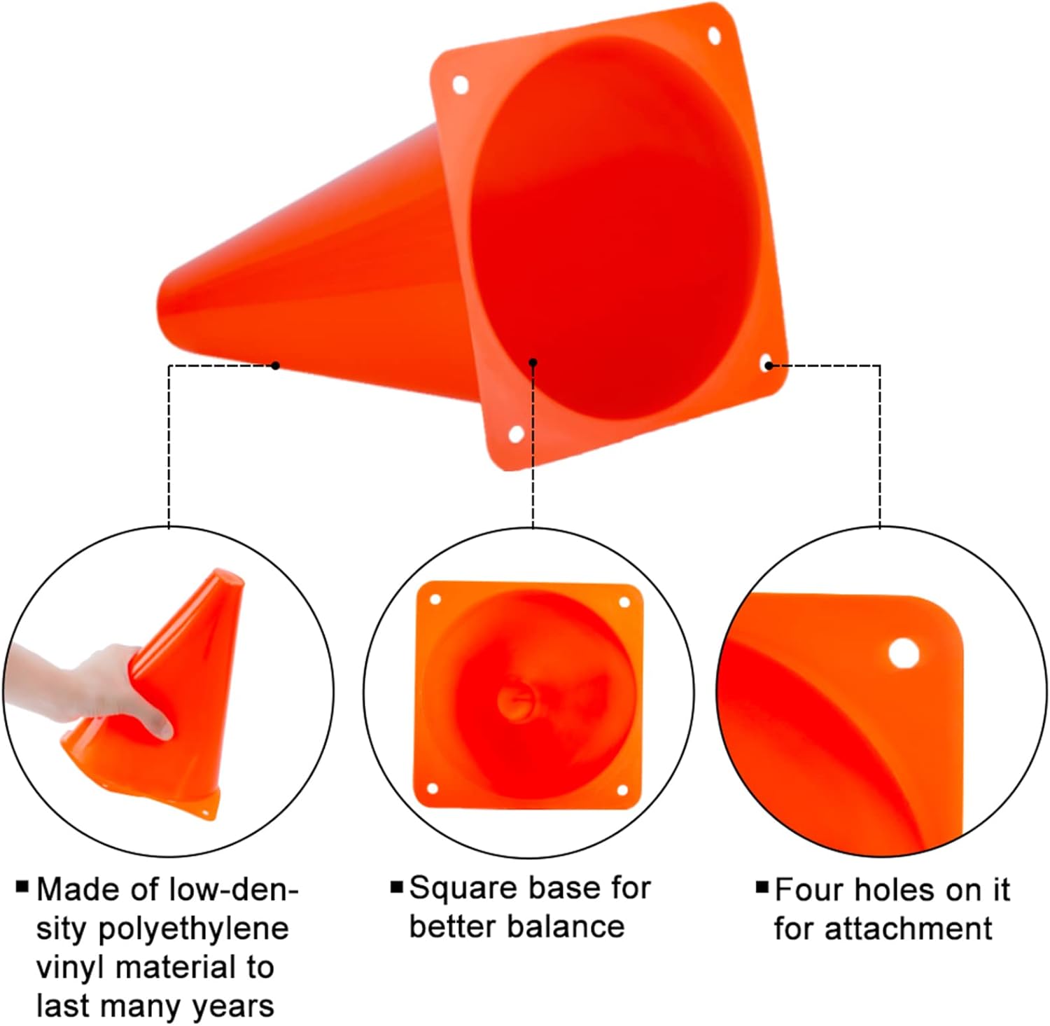 15 Pack Orange Sports Cones fo – обзор и цена Party Games Indoor