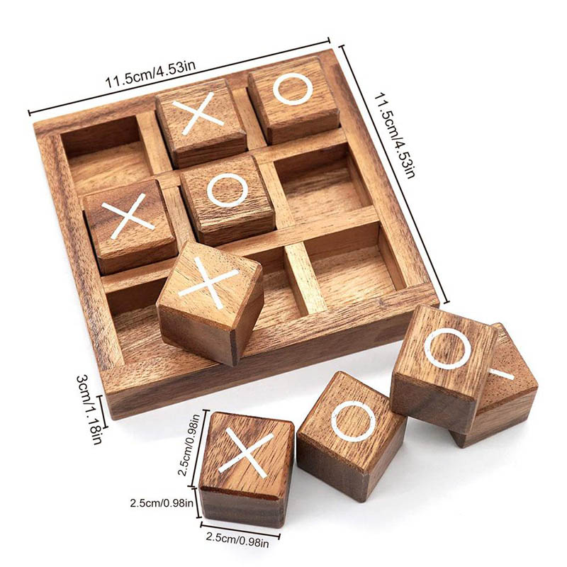 Wooden Tic Tac Toe Board Game  – обзор и цена Party Games Juegos De Mesa