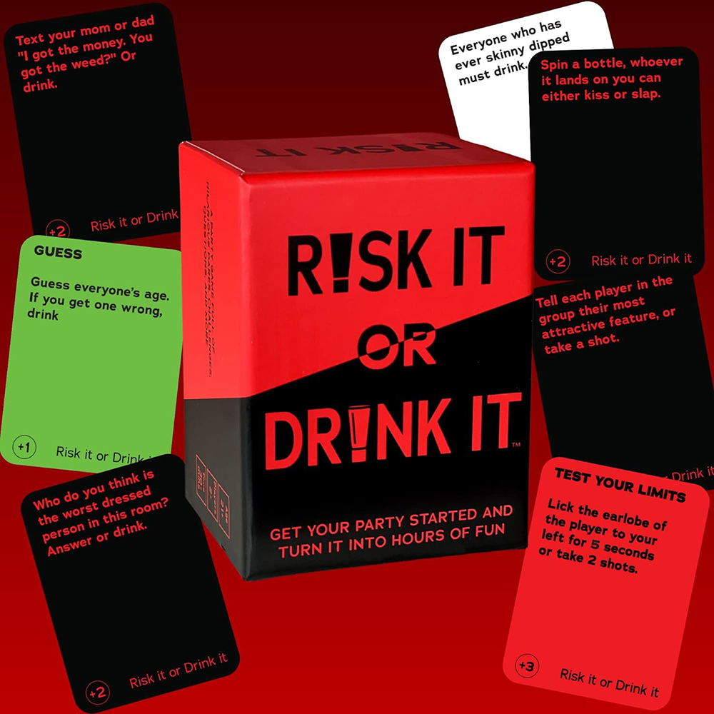 Risk It Or Drink It Fun Party  – обзор и цена Party Games Questions For Adults