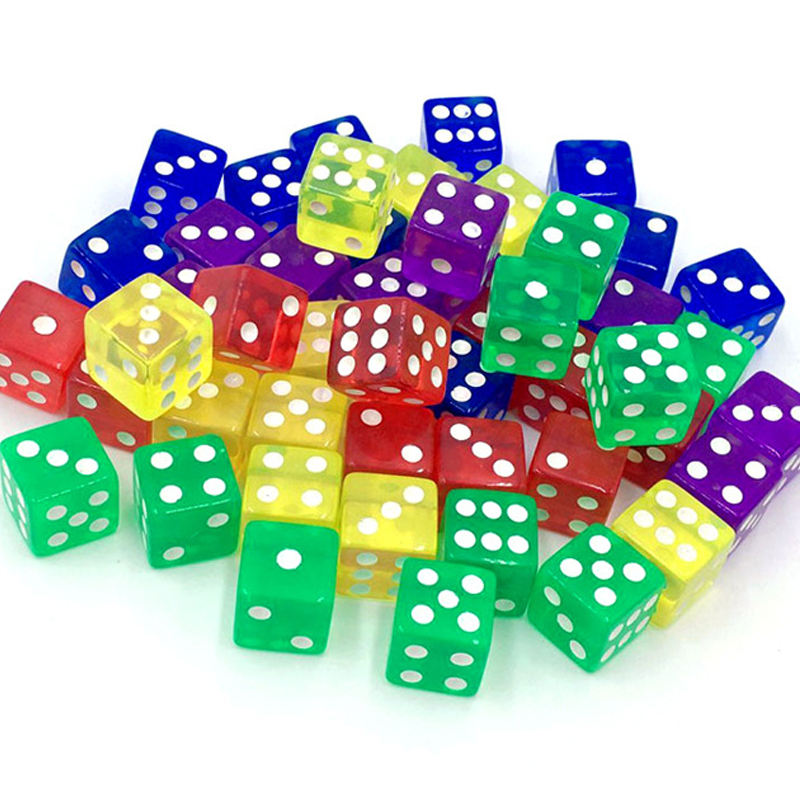 10PCS Transparent Colored Dice – обзор и цена Party Games Juegos De Mesa