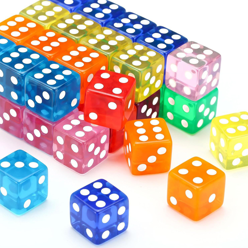 12PCS 16MM Transparent Dice Fo – обзор и цена Party Games Juegos De Mesa