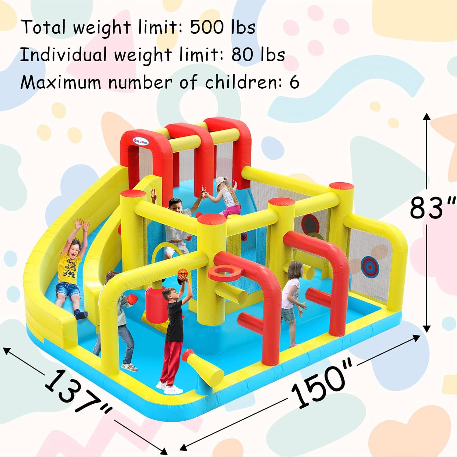 Kids Inflatable Water Slide Bo – обзор и цена Party Games Indoor