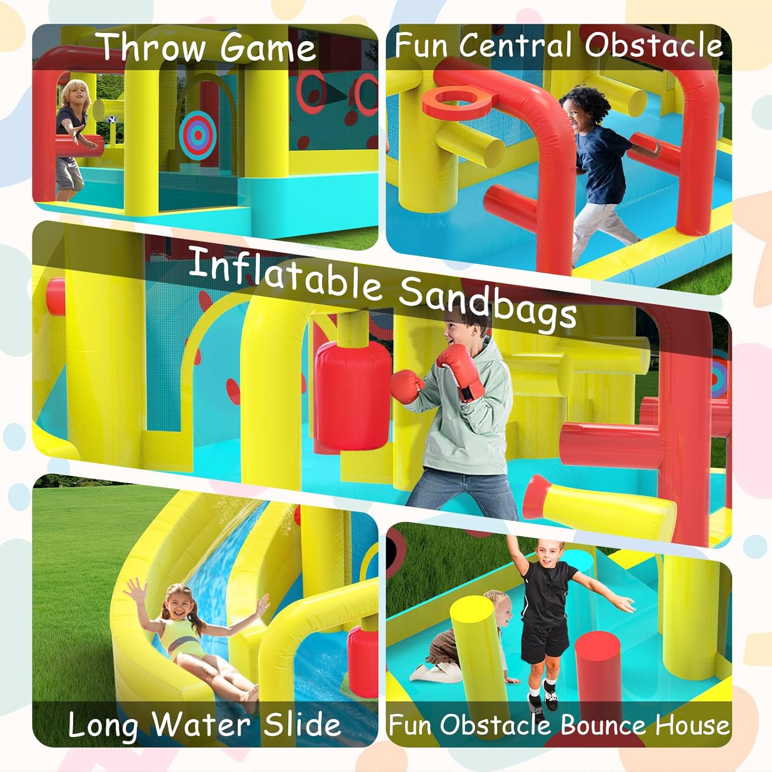 Kids Inflatable Water Slide Bo – обзор и цена Party Games Indoor