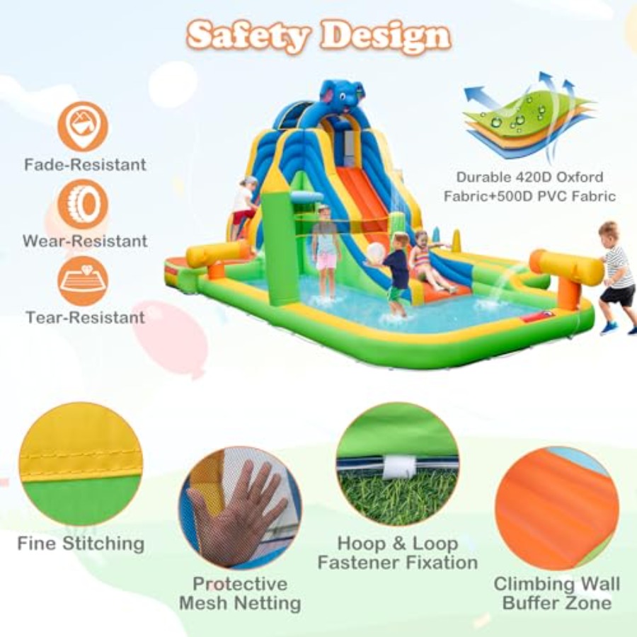 Inflatable Water Slide 9-in-1  – обзор и цена Tic Tac Toe Giant