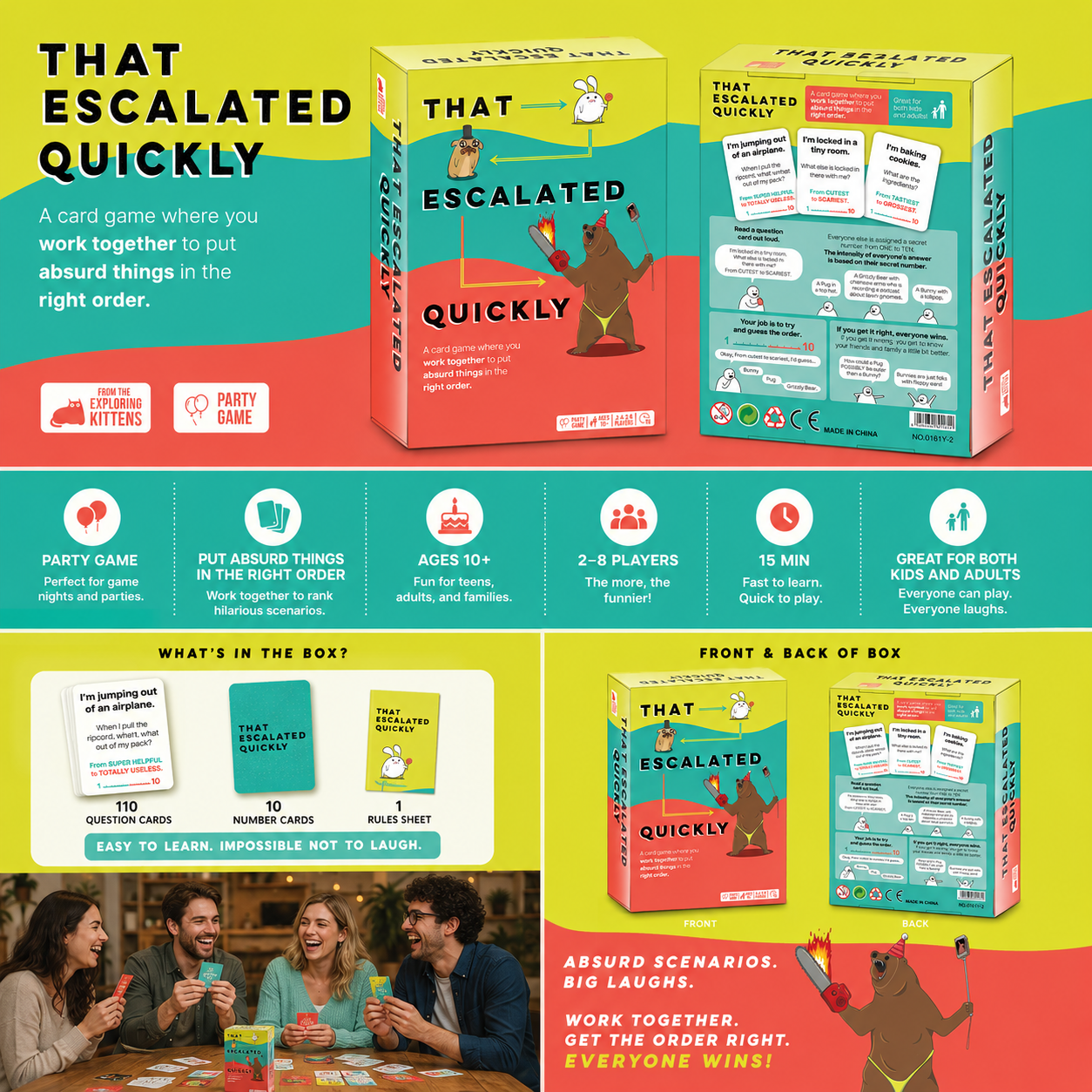 That Escalated Quickly Card Ga – обзор и цена Party Games Questions For Adults
