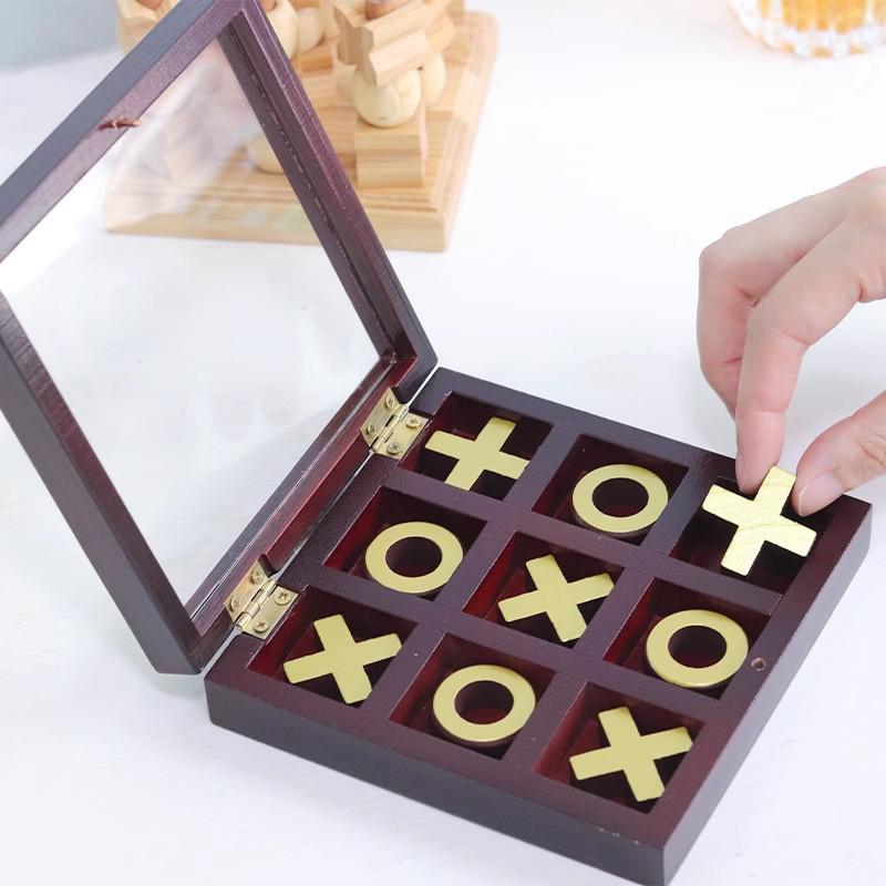 Classic XOXO Wooden Tic Tac To – обзор и цена Party Games Juegos De Mesa