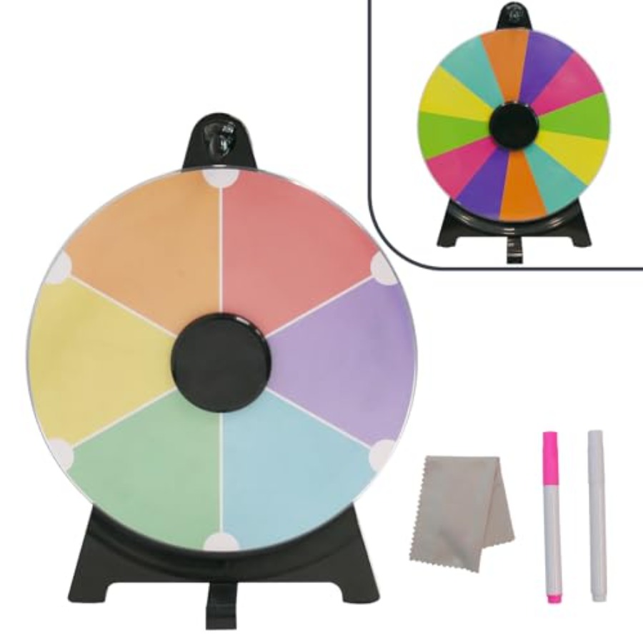 12 Inch Spinning Prize Wheel w – обзор и цена Party Games Spin The Wheel
