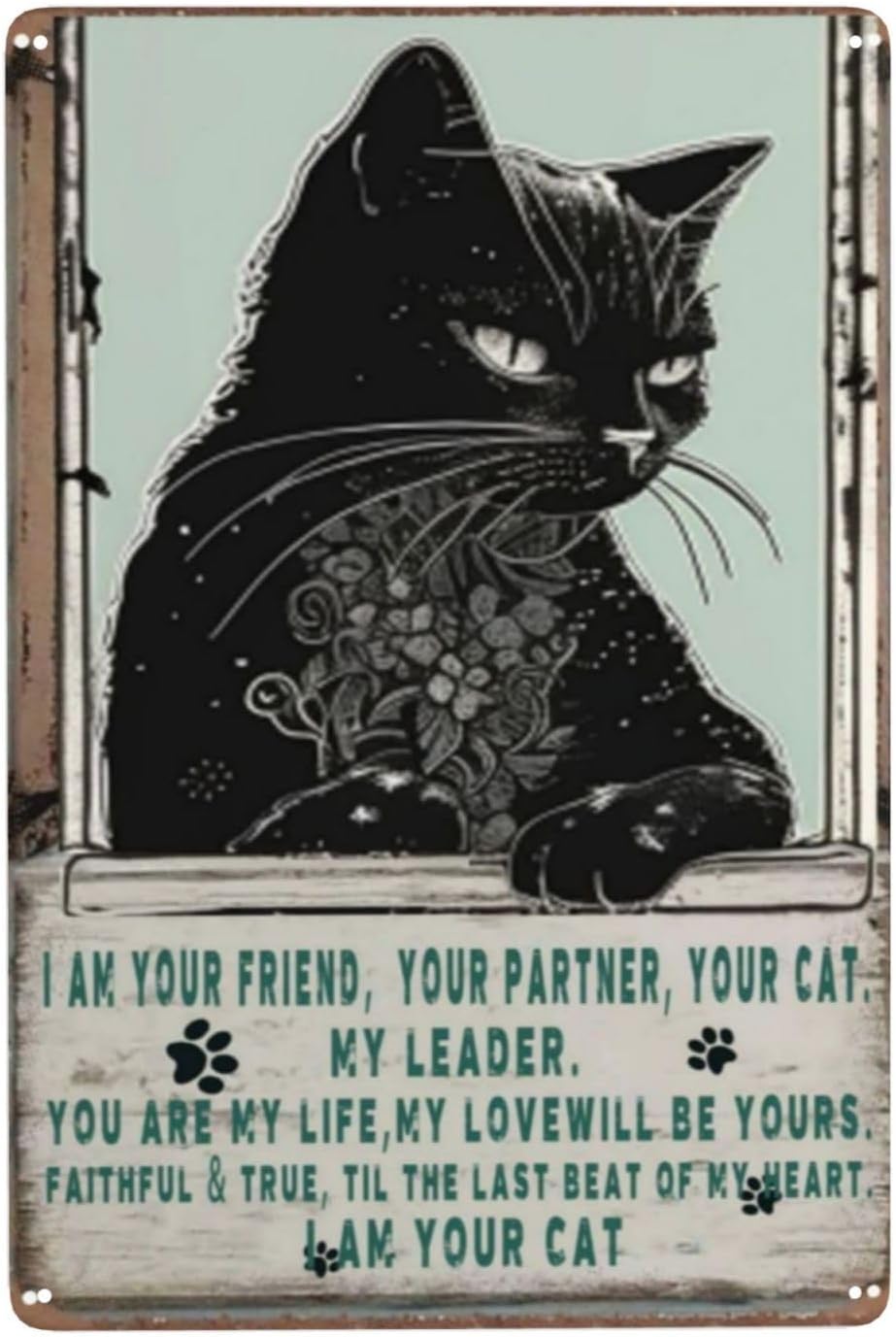 Cat Partner Metal Sign - Roman – обзор и цена Party Games Indoor