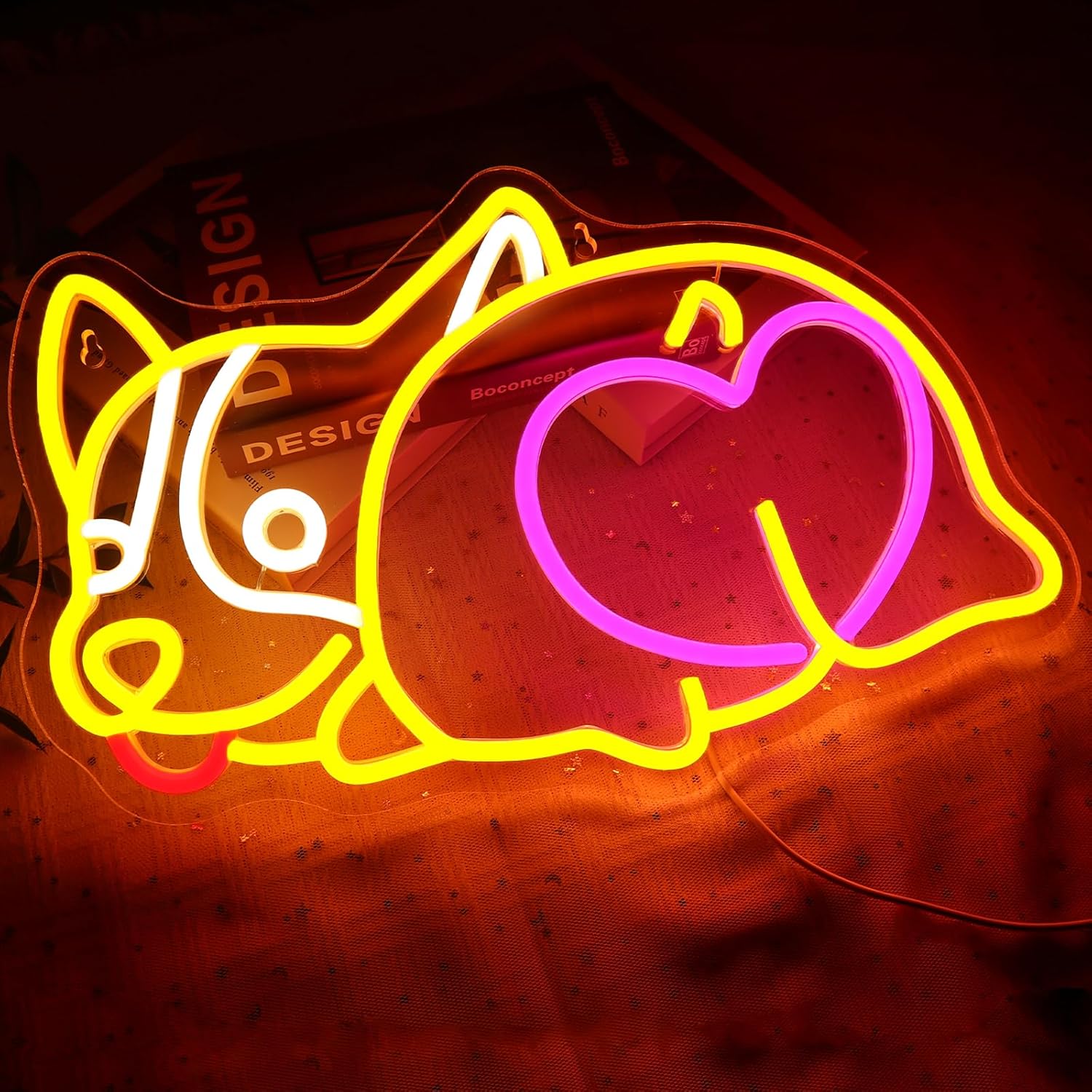 Corgie Dog Neon Sign USB Power – обзор и цена Zoo Party Games