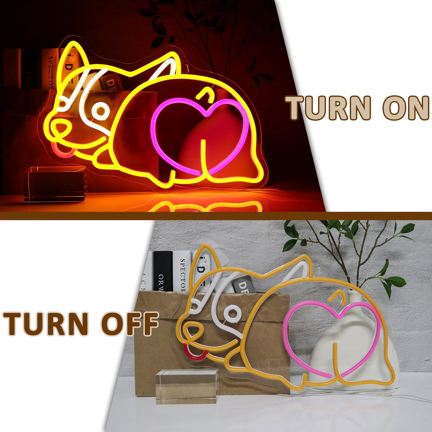 Corgie Dog Neon Sign USB Power – обзор и цена Zoo Party Games